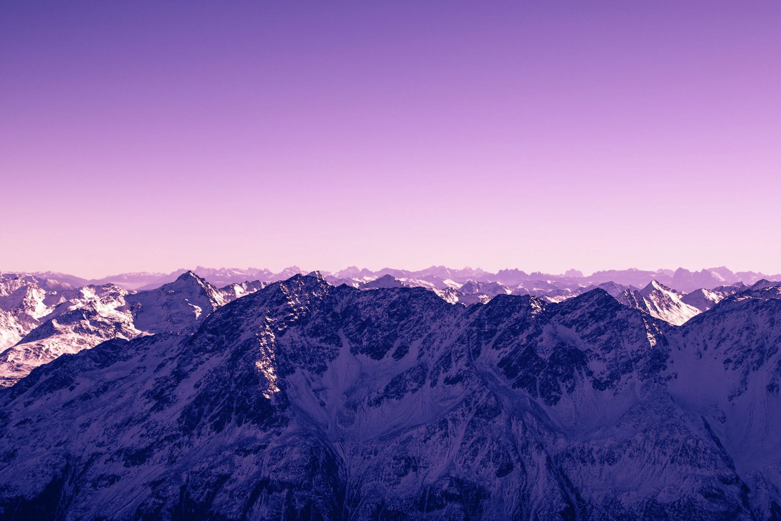 Snow Covered Mountain Tops